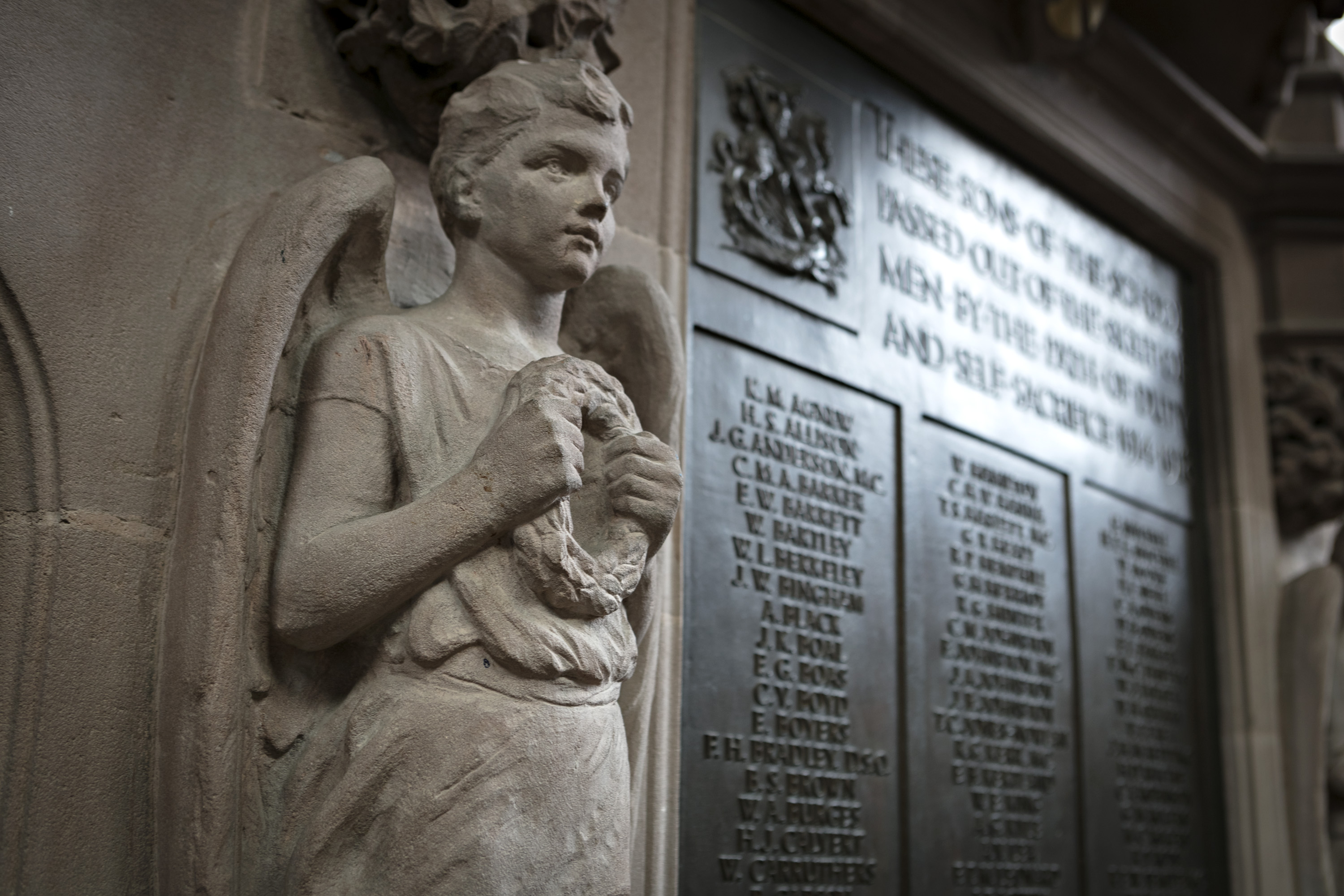Detail of one of the statues on the memorial. Photo: James Kerr.