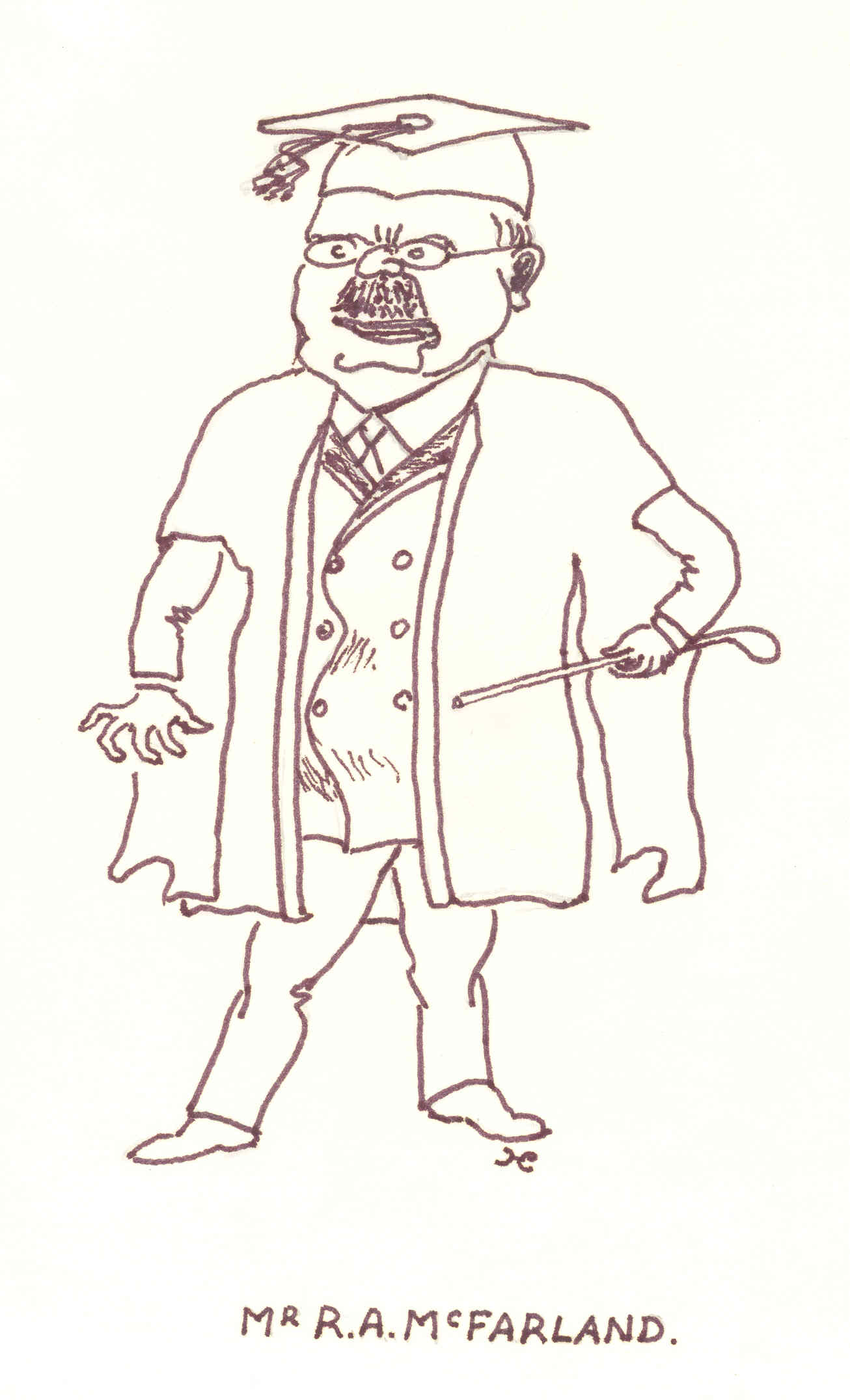 Cartoon of 'Billy', Robert McFarland
